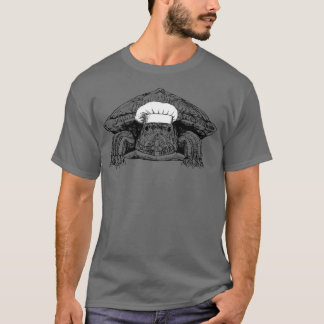 Red Eared Slider Turtle Animal Chef Funny Cooking  T-shirt