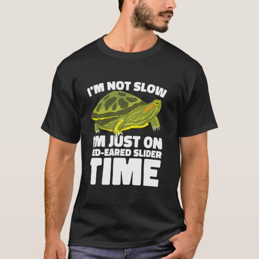 Red Eared Turtle Red Eared Tortoise Red Eared Slid T-shirt (Voorkant)