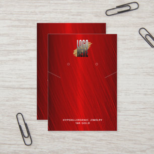 Red Earning ketting Display Logo sociale media  Visitekaartje