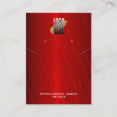 Red Earning ketting Display Logo sociale media  Visitekaartje (Voorkant)