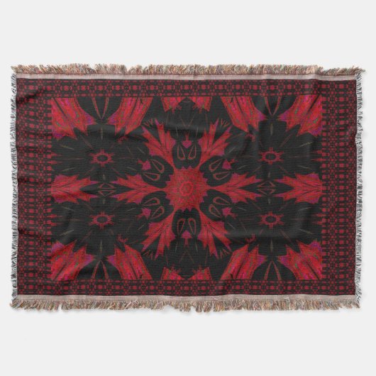 Red Earth Flower Deken (Voorkant)