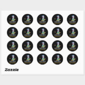 Red Earth met kat Funny Earth Day Ca Ronde Sticker (Vel)