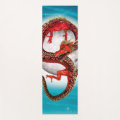 Red Eastern Dragon - Mythical Fantasy Creature Yogamat (Voorkant)