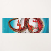 Red Eastern Dragon - Mythical Fantasy Creature Yogamat (Voorkant (horizontaal))