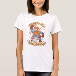 Red een Anvil Bang een smid T-shirt