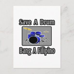 Red een drum...Bang een Filipijnse Briefkaart