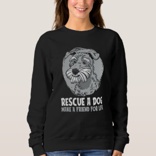 Red een hond Maak een vriend voor het leven Hond R Trui