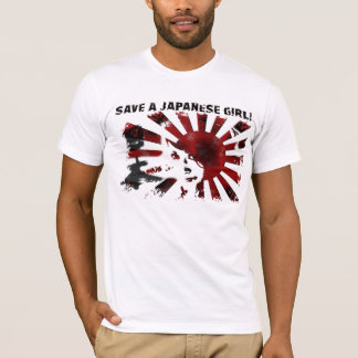 Red een Japans meisje! T-shirt