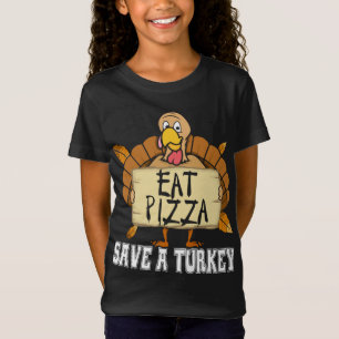 Red een kalkoen eet pizza - Funny Pizza Lover Beda T-shirt