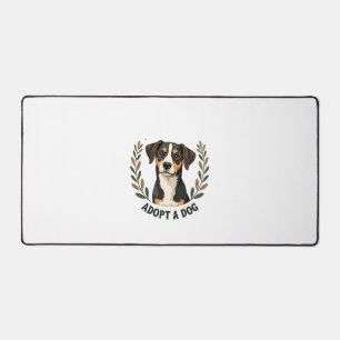Red een Leven Adopt een Hond Vintage Reddingshond  Bureaumat