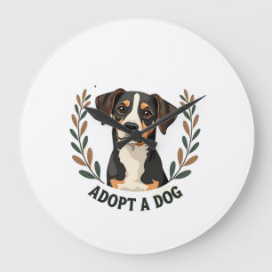 Red een Leven Adopt een Hond Vintage Reddingshond  Grote Klok
