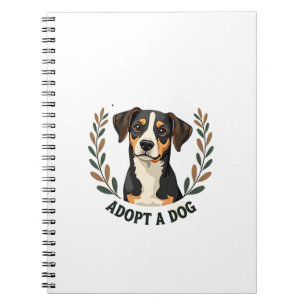 Red een Leven Adopt een Hond Vintage Reddingshond  Notitieboek