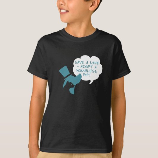 Red een leven - adopteer een dakloos huisdier t-shirt (Voorkant)