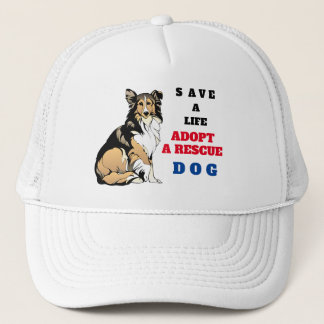 Red een leven en neem een trucker van een reddings pet