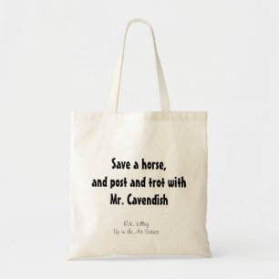 Red een paard, en post en trot met Mr Cavendish Tote Bag