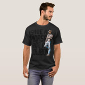 Red een paard met een cowboy Rip Funny T-shirt (Voorkant volledig)