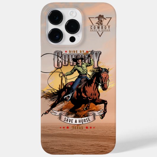 Red een paard; rij een cowboy | Case-Mate iPhone case (Achterkant)