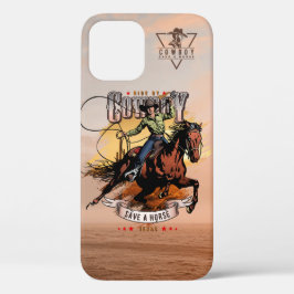 Red een paard; rij een cowboy | Case-Mate iPhone case