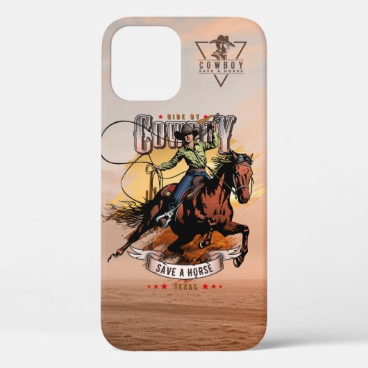 Red een paard; rij een cowboy | Case-Mate iPhone case (Achterkant)