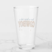 red een paard, rij een cowboy glas (Achterkant)