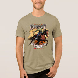 Red een paard; rij een cowboy | Mannen Tri-Blend Shirt