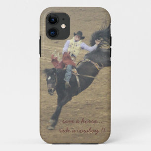 Red een paard, rijd een cowboy. iPhone5-hoesje iPhone 11 Hoesje