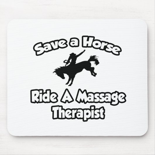 Red een paard, rijd op een massagetherapeut muismat (Voorkant)