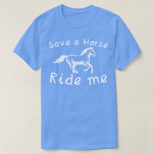 Red een paardrit t-shirt (Design voorkant)