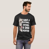 Red een Pitbull Euthanize een hond vechter minnaar T-shirt (Voorkant volledig)
