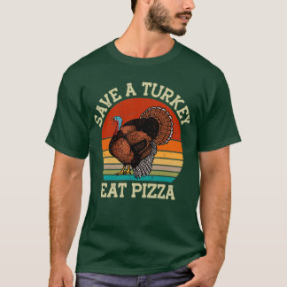 Red een Turks etappe op Pizza Vegetari Gift Idee T-shirt