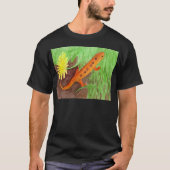 Red Eft Easter Newt Waterverf T-shirt (Voorkant)