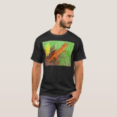 Red Eft Easter Newt Waterverf T-shirt (Voorkant volledig)