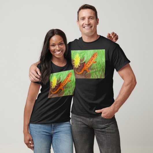Red Eft Easter Newt Waterverf T-shirt (Unisex)