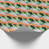 Red Eft Oranje Salamander Animal Pattern   Cadeaupapier (Hoek)