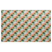 Red Eft Oranje Salamander Animal Pattern Stof (Fat Quarter)