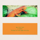 Red Eft Salamander Natuur Mini Bladwijzer Visitekaartjes (Voorkant /achterkant)
