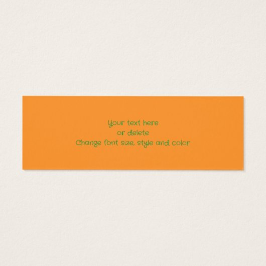 Red Eft Salamander Natuur Mini Bladwijzer Visitekaartjes (Achterkant)