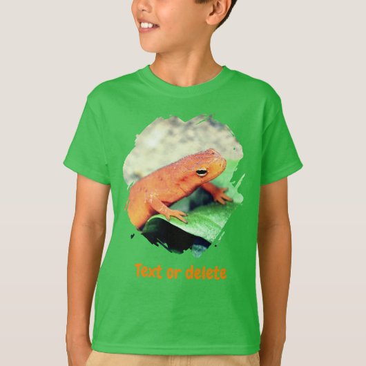 Red Eft Salamander Personalized Nature  T-shirt (Voorkant)