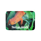 Red Eft Salamander Raindrop on Eye Personated Badmat (Voorkant)