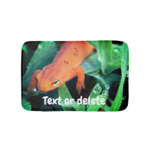 Red Eft Salamander Raindrop on Eye Personated Badmat