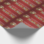 Red EGA United States Marine Corps Cadeaupapier (Hoek)