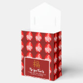 Red Egg Ginger Fu Party Favor Boxes Gepersonalisee Bedankdoosjes (Geopend)