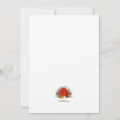 Red Egg Grieks Pasen uitnodiging (Achterkant)