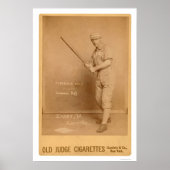 Red Ehret Baseball Kaart 1889 Poster (Voorkant)