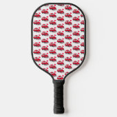 Red Electric Car Pickleball Paddle (Voorkant)