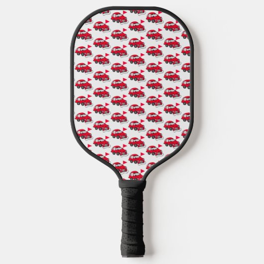 Red Electric Car Pickleball Paddle (Voorkant)