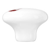 Red Electric Guitar Monogrammed Ceramic Knob Keramische Knop (Zijkant)