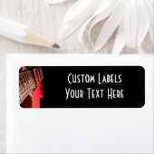 Red Electric Guitar Photo - PERSONALIZE Etiket (Insitu)