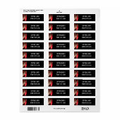 Red Electric Guitar Photo - PERSONALIZE Etiket (Full Sheet)