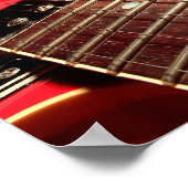 Red Electric Guitar Photo - PERSONALIZE Poster (Hoek)